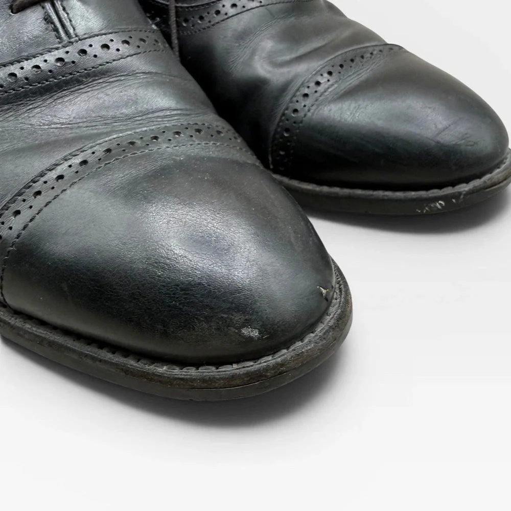 Allen Edmonds Van Ness Strand Oxford Mens 11.5 D Cap Toe Brogue Black